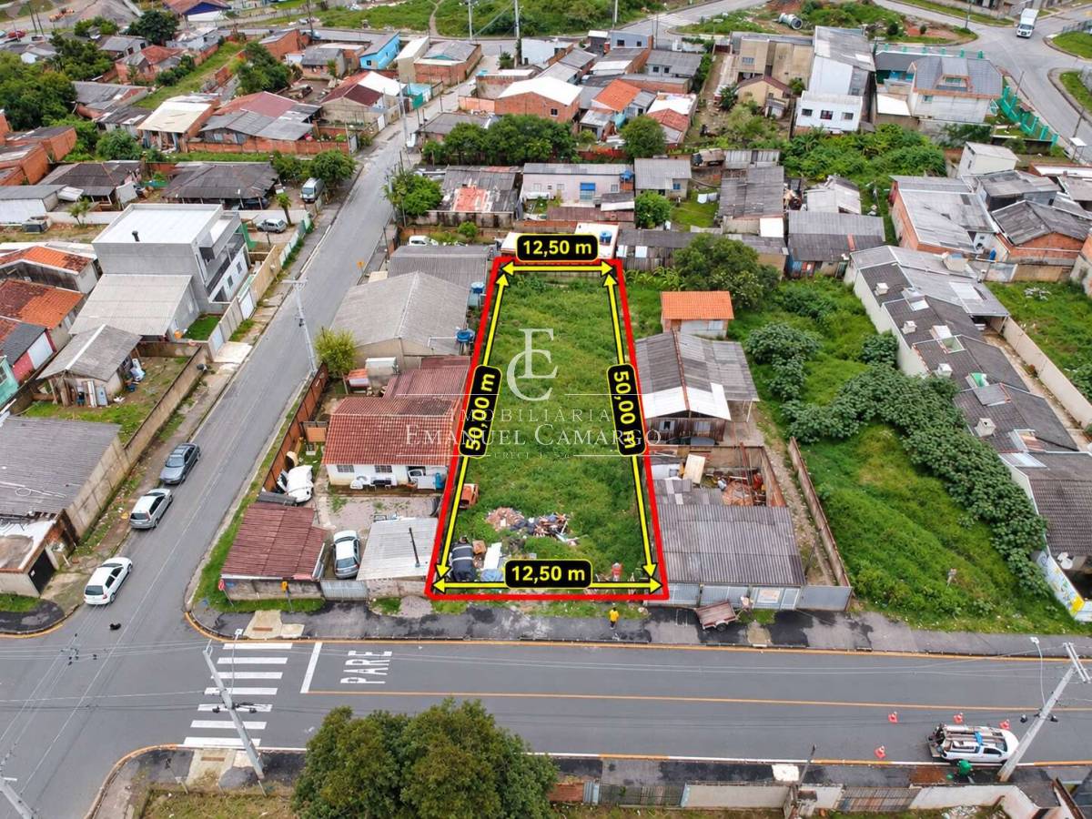 Terreno à venda em Piraquara, Jardim Bela Vista, 625m² - Emanuel Camargo - Há mais de 20 anos no Mercado Imobiliário CNPJ 55.103.630/0001-83